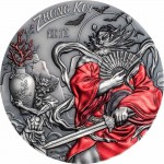 Cook Islands ZHONG KUI series ASIAN MYTHOLOGY $20 Silver Coin Antique finish 2019 Ultra High Relief Smartminting 3 oz